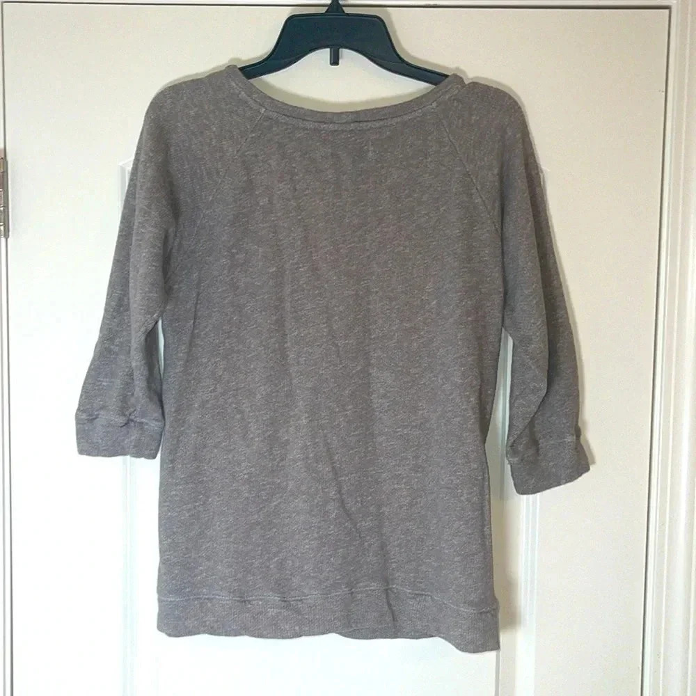 Lucky Brand Ivory Cable Knit 3/4 Sleeve Pullover Sweater - Size M - Picture 8 of 8